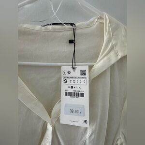 Zara Off-White Blouse